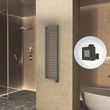 Radiva Naxos Elektrikli Havlupan 500x1655 Antrasit Texture (ktx1 Termostat) 600w