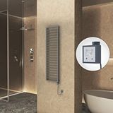 Radiva Naxos Elektrikli Havlupan 500x1655 Antrasit Texture (ktx3 Termostat) 600w Spiral Kablolu