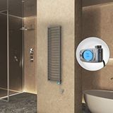 Radiva Naxos Elektrikli Havlupan 500x1655 Antrasit Texture (musa Termostat) 600w