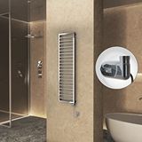 Radiva Naxos Elektrikli Havlupan 500x1655 Krom (thesis Termostat) 600w Gümüş