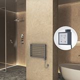 Radiva Naxos Elektrikli Havlupan 800x578 Antrasit Texture (ktx3 Termostat) 300w Spiral Kablolu