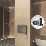 Radiva Naxos Elektrikli Havlupan 800x578 Antrasit Texture (thesis Termostat) 300w