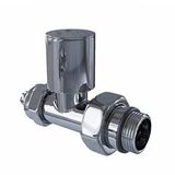 Radiva Radyatör Vanası 1/2'' Krom Düz Pex (metal Volanlı 16*2mm Boru Bağl. Rakorlu) Renksiz