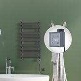 Radiva Tahiti Elektrikli Havlupan 500x1300 Antrasit Texture (ktx3 Termostat) 1000w Spiral Kablolu