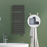 Radiva Tahiti Elektrikli Havlupan 500x950 Antrasit Texture (ktx3 Termostat) 600w