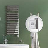 Radiva Tahiti Elektrikli Havlupan 500x950 Krom (ktx3 Termostat) 300w Spiral Kablolu Renksiz