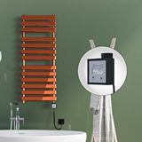 Radiva Tahiti Elektrikli Havlupan 500x950 Rose Gold Parlak (ktx3 Termostat) 300w Spiral Kablolu Altın