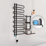 Radiva Zante Elektrikli Havlupan 600x1400 Siyah (musa Termostat) 600w