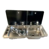 Radol KARAVAN & TEKNE KROM KOMBİNASYONLU OCAK 36X78 (UNİVERSAL)
