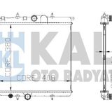 Radyatör 206 98 1.0 1.4 1.6 16v Mek Klimasız 415x380x25