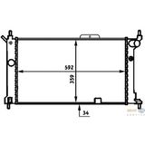 RADYATÖR ASTRA F 1.4 1.6 1.8 2.0 AC MEK 590x378x23