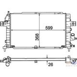 RADYATÖR ASTRA H 1.3-1.7-1.9 CDTİ 04 ZAFIRA 1.7-1.9 CDTI 05 AC KLİMASIZ-KLİMALI