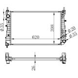 Radyatör Brazing Lınea 1.3 Jtd Ac Klimasız Mek 621X395x26