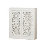 Radyatör Örtüsü, Raf Banyo, Zemin Dolabı, Radyatör Kapağı, Duvara Monte Dekoratif Isıtma Dolabı, Oturma Odası Borularını Gizlemek İçin Modern Yüzer Raf, (100x80x20cm/39.3x31.4x7.8in)
