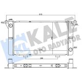 RADYATÖR RENAULT R12 TOROS TL,TX,S ALÜMİNYUM BRAZING 32MM