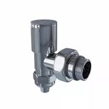 Radyatör Vanası 12 Krom Köşe Pex (Metal Volanlı 16*2Mm Boru Bağl. Rakorlu)
