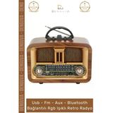 #Radyo Bluetooth Fm Usb Kart Girişli Taşınabilir Everton Ses Sistemi Aux Şarjlı Nostaljik Radyo