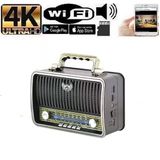 Radyo Gizli Kamera Nostaljik Radyo Full Hd 4K 1080P Wifi Sınırsız Mesafe Uzaktan Izlemeli Kamera