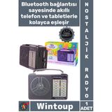 #Radyo Retro Özel Tasarım Şarjlı Bluetooth Usb Sd Destekli Taşınabilir Şık Manuel Nostalji Fm Radyo