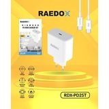 Raedox Samsung Galaxy S21 Ultra 5g Uyumlu Hızlı Şarj Cihazı Type-C 25W