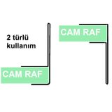 RAF-CF410 Cam Raf Cama Önden Geçme Etiketlik Fiyatlık 4x10cm - 25 ADET EKONOMİK PAKET