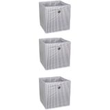 Raf Organizer Kutu Seti 30x30x30cm Yeni Sezon Nano Teknoloji Su Geçirmez Kumaş Gri