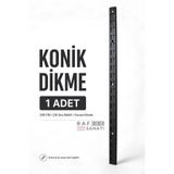 Raf Sanatı Konik Dikme 200 cm – Çift Sıra Delikli Modüler Mağaza Raf Profili Direği, 1 Adet