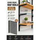 Raf Sanatı Raf Destek Kolu 27 cm – 40 Hatve – Ahşap MDF Sunta Cam Raf Tutucu Raf Kolu, 10 Takım