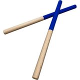 Raf Store Ahşap Ritim Çubuğu 1 Çift 30 cm Mavi