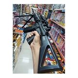 Raf Store Boncuk Atan Tüfek 82CM Dipçikli Lazerli Şarjörlü Keskin Nişancı Silahı Sniper - Siyah