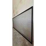 Raf Tel Pano Stand Duvar Askılığı - Ayakkabı Askılığı (- 100 cm x 200 cm -)-(-Sık Telli -) - 100 x 200 cm - Siyah