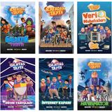 Rafadan Tayfa Seti 6 Kitap (Dron Yarışları + Internet Kapanı + Galaktik Tayfa + Göbeklitepe + Veri Muhafızları + Hayrimatör) - Standart