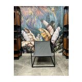 Rafadi MODERN DEKORATİF METAL AYAKLI BERJER SALON OTURMA ODASI BALKON BERJERİ