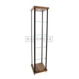 RAFAX Kurulu Teslimat, 40x40xh175,camlı Dolap, Camlı Vitrin, Koleksiyon Dolabı, Cam Dolap