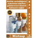 #Rafayırıcı Mutfak Kiler Düzenleyici Dolap İçi Organizer Çok Amaçlı Buzdolabı Raf Ayırıcı 10 Adet