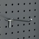 RafBurada 10 Adet Delikli Panel Kancası.Aksesuar Kancası 30 cm-2.5 cm