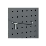 Rafburada ® 100 Adet Delikli Panel Kancası.aksesuar Kancası 15 Cm-2.5 Cm