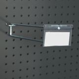Rafburada ® 100 Adet Etiketli Delikli Panel Kancası.aksesuar Kancası 20 Cm-2.5 Cm
