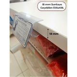Rafburada 18 mm Sunta ve Ahşap Raflar Için Raf Önü Etiketlik 100 cm - Pvc Etiketlik