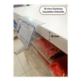 RafBurada 18 Mm Sunta Ve Ahşap Raflar İçin Raf Önü Fiyat Etiketlik 100 Cm - Pvc Etiketlik