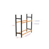 RafBurada 2 Katlı Lastik İstifleme Rafı, Mini Rack 40x150 cm-100 cm