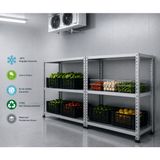 Rafburada 3 Katlı Duble Paslanmaz Krom Raf Inox Soğuk Oda Rafı Buzhane Rafı Mutfak Banyo Islak Zemin Rafı Akvaryum Rafı 59X75 CM-100 Cm-0.70 mm