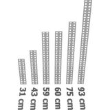 Rafburada 4 Adet Paslanmaz Siperlik - Siperatör, Koruma - 60 cm - Galvaniz