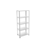 RafBurada 5 Katlı Galvaniz Çelik Raf - Depo, Arşiv, Kiler, Dosya, Market Rafı 43x93 Cm-150 Cm-1.00 Mm