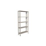 RafBurada ® 5 Katlı Galvaniz Tel Kafes Çelik Raf. Dekoratif Raf 43x75x200 Cm