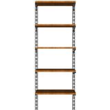 Rafburada 5 Katlı Kitaplık. Ahşap Duvar Rafı. Dekoratif Raf. Beyaz 30x60