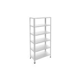 RafBurada 6 Katlı 43x93x200 Cm Galvaniz Çelik Raf - Depo, Arşiv, Kiler, Dosya, Market Rafı