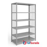 RafBurada 6 Katlı Galvaniz Tel Kafesli Çelik Ayakkabılık Rafı 31x75x150 cm