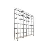 Rafburada 7 Katlı 3'lü Bitişik Galvaniz Çelik Raf.depo,dosya Raf 31x75-1.00 Mm-200cm