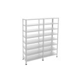 Rafburada 8 Katlı Duble Galvaniz Çelik Raf - Depo, Arşiv, Kiler, Dosya, Market Rafı - 43x60 cm-200 cm-0.70 mm